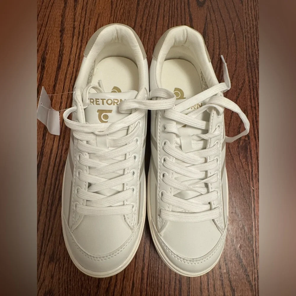 Tretorn White and Gray Sneakers - Picture 2 of 6